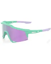 100% Speedcraft Sunglasses Soft Tact Mint - HiPER Lavender Mirror Lens