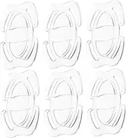 Healeved 6Pcs Transparent Non Slip Strap Holders Cross Back Clips for Women Strap Clips to Prevent Accessories Pearl Bag