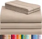 5 PC Split King Sheet Set, Breathable Luxury Bed Sheets, Deep Pockets 18" Eco Fr