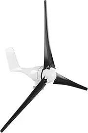 Wind Turbine Generator Kit, 800W Small Wind Generator Turbines Kit 3 Blades Power Parts Wind Power Generator for Marine, RV, Home, Windmill Generator(12V-Black)