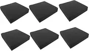 Hoement 6pcs Broadband Sound-absorbing Insulation Foams Tile Soundproof Padding Acoustic Panel Sound Proof Boards Soundproof Acoustic Foams Soundproofing Panel Sound Dampening Black Sponge