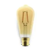 Atom Pear ST64 B22 5W LED Amber Decorative Filament Globe 430 lumen