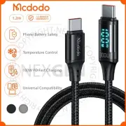 Mcdodo 100W USB-C To Type C Digital LED Fast Charging Cable QC 4.0 Charger Cord