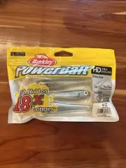 Berkley Powerbait Hollow Belly Swimbait 4” HD Gizzard Shad- 4 Per Pack