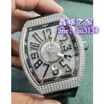 FRANCK MULLER 法蘭穆勒 FM VANGUARD V45 45MM 白鋼 豪華鑽錶 全新