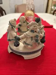 St. Flurry’s Circle Of Snowmen Votive Candle Holder
