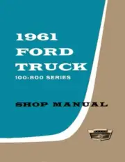 1961 Ford Truck Shop Service Manual Book Engine Drivetrain Wiring Guide OEM