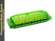 Hohner Kids Clearly Colourful Harmonica - Translucent Green - Key of C