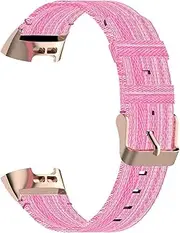 [CCACHE] Nylon Watchbands Fit for Fitbit Charge3 Charge4 Band Fashion Durable Strap Shockproof Scratch Resistant Bracelet Watch Accessories(7)