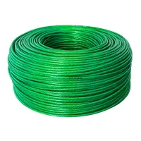在飛比找樂天市場購物網優惠-綠鋼絲繩包塑葡萄遮陽網晾衣繩牽引大棚獼猴桃百香果5mm粗