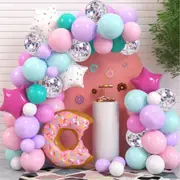 Donut Wreath Pastel Decoration Kit Spray Donut Background Birthday Party Balloon Arch Photos Props Discount Creative Supplies