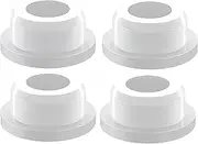wulikanhua 4 Pcs Rubber Sink Overflow Cap,Sink Overflow Hole Cover, Kitchen Bathroom Sink Hole Round Overflow Cover,Kitchen Bathroom Basin Trim Rubber Material, Reusable