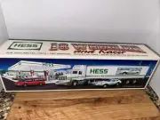 1992 Hess Truck Toy 18 Wheeler & Racer - Vintage New in Box -- Lights & Friction
