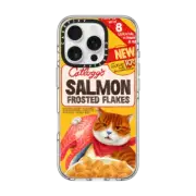 iPhone 16 Pro Clear Case MagSafe Compatible Catllogg's SALMON
