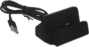 ARTIBETTER Micro Desktop Charger Station Fast Charge Docking Stand for Compatible with Various Black