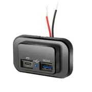 PD Type C USB Port Car Fast Charger Waterproof Socket Power Outlet Panel Mount