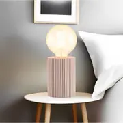 Hudson LED Table Lamp in Pink or White