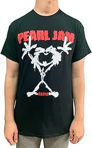 [Pearl Jam] Stickman Men T-Shirt Black, Regular