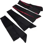 Blindfold, Eye Covers for Sleeping Blindfolds for Party Games Silk Cloth Eye Cover 4Pcs Sleeping Eyeshade Blindfold Tie for Travel, Nap, Meditation 59.1x2.6in