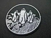 Ghosts in Field Embroidered Iron/Sew ON Patch 2.75" in Diameter