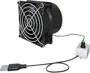 USB Exhaust Fans, Adjustable Speed Ventilation Fan, Mini Air Blower, Solder Absorber Extractor for Kitchen, Bathroom, Toilet, Window, and Indoor Airflow Control 3.1x3.1x2.6inch