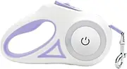 POPETPOP Retractable LED Dog Leash Automatic Extendable Traction Rope for Dogs Durable Pet for Training Walking and Jogging