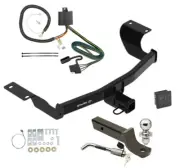 Trailer Tow Hitch For 17-25 Honda CR-V Deluxe Package Wiring 2" Ball Mount Lock