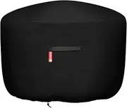 SheeChung fire Pit Covers, Black - Round, 36" Dia X 24"H