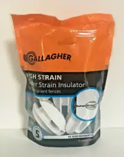 Gallagher High Super Strain Insulator White G678124 Electric Fence