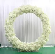 Rose Hydrangea Peonies Artificial Flower Row Arrangement Outdoor Wedding Arch