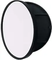 Solid Wood Bathroom Mirror Cabinets, Round Wall Mirror - Vanity Mirror with Storage Function, Sliding Bathroom Wall Mirror, Large Furniture Storage Mirror (Black, 50cm)