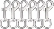 Swivel Snap Hooks Dog Lead Clip Swivel Eye Clasp Bolt Snap Clip Hook Trigger Clips Heavy Duty 6pcs for Linking Pet Collar Bag Strap DIY Project