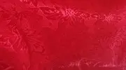 Red Christmas Table Runner Tablerunner Jacquard Cloth Poinsettia 13" x 68" NEW