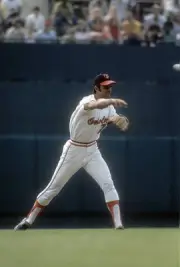 Mark Belanger Baltimore Orioles in action at a Major League Baseb- 1974 Photo 5