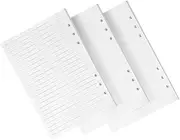 TEHAUX 240pcs A5 Loose-leaf Notebook Refills 6-hole Lined Paper 240pcs Notepad Lined Paper