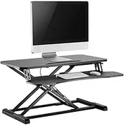 Ergolux Pro Height Adjustable Sit Stand Desk Riser 80cm (Black) - ELDSKRPLMBB