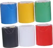 SHOWERORO 6Rolls Decorative Bulletin Board Borders Festival Border Trim for Classroom Multi Each