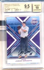 JASON GROOME RC 2016 ELITE PURPLE ROOKIE AUTO #040/100 BGS 10 RED SOX #1 PICK P