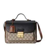 multi-panel clasp-fastening tote bag One size Black