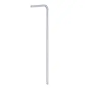 Ball End Hex Key Wrench 2mm L-Shape Long Arm Metric Wrenches, Silver