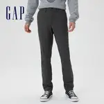 GAP 男裝 商務彈力緊身卡其褲-灰黑色(464116)