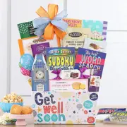 Get Well Soon: Get Well Gift Basket with Game Books from Great Arrivals