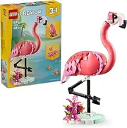 LEGO Creator 3in1 Wild Animals: Pink Flamingo Kids Toy for 8+ Year Old Girls & Boys, Creative Building Construction Set Rebuilds into Parrot or Axolotl Animal Figure, Cute Home or Room Decor 31170
