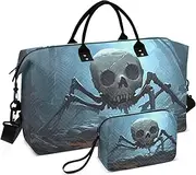 [ZRYSMY] Duffel Bag for Traveling, Gothic Monster Forest Travel Bag Gym Bag, with Multiple Interior Pockets Shoulder Weekender Bag for Women Men with Toiletry Bag 20.5L x 1.9W x 13.8H, Multi-Colored