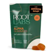 Root Labs10-1 Alpha Gummies | 4000 mg Shilajit I KSM 66 Ashwagandha | Maca Ro...