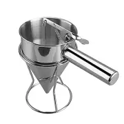 Stainless Steel Funnel Octopus Balls Funnel Tool, Waffle Batter Dispenser Pan...