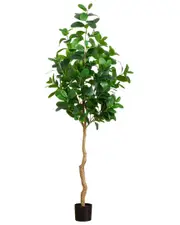 Nearly Natural 7ft Artificial Audrey Ficus Tree