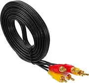 Gadpiparty to Male Composite Cable Durable Av Line for Audio Video Connection Compatible with DVD Vcd of Connectors Easy Installation