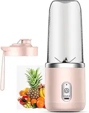 Portable Blender - Personal Blender with Rechargeable USB - 6 Stainless Steel Blades Multifunctional Smoothie Maker for Soy Milk, Milkshakes Puchen