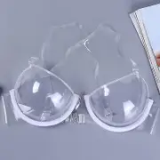 Sexy Women 3/4 Cup Transparent Clear Push Up Bra Ultra-thin Strap Invisible Bras Underwear 42